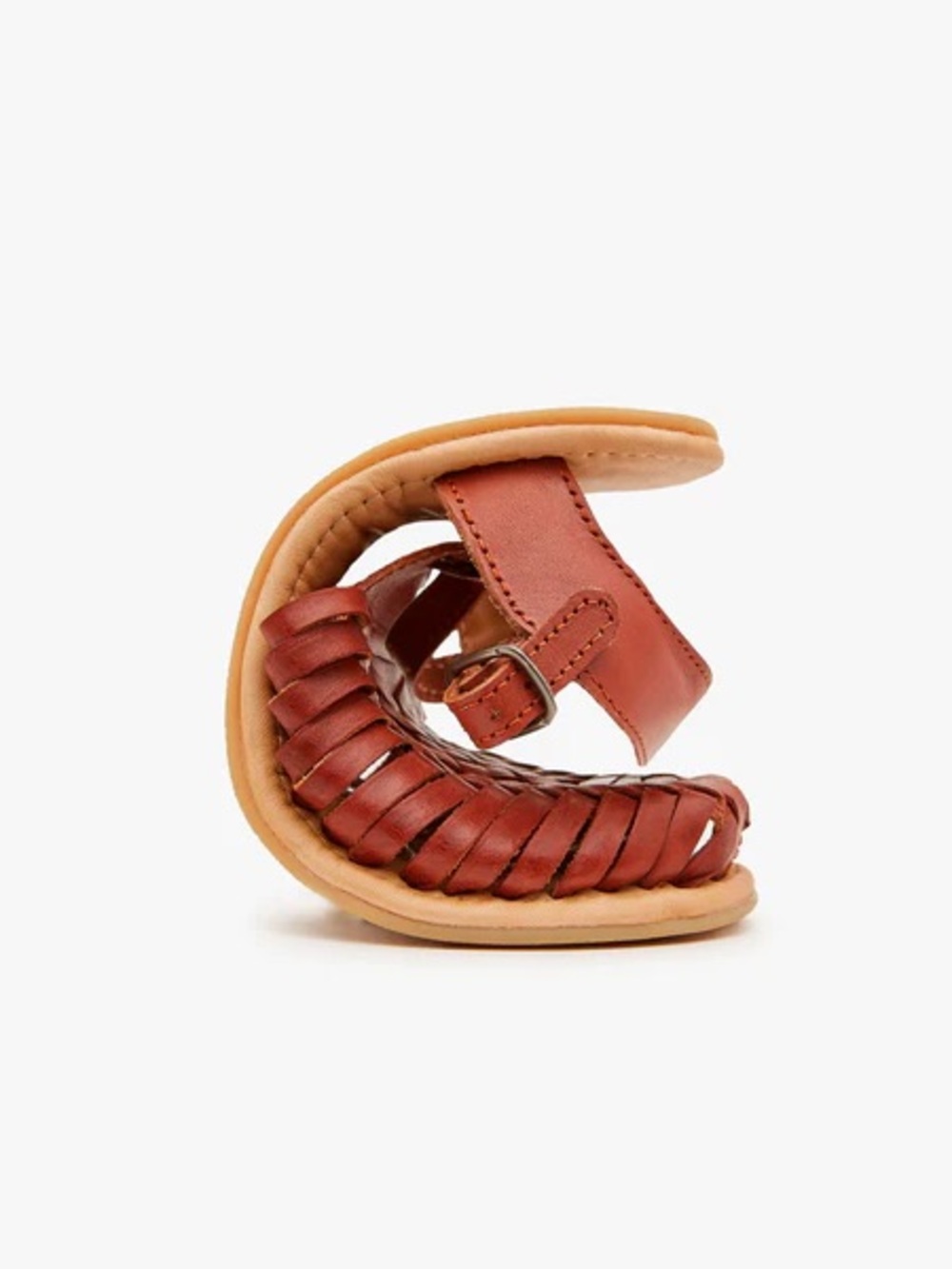 Woven Leather Barefoot Huarache Sandals - Picture 4 of 8